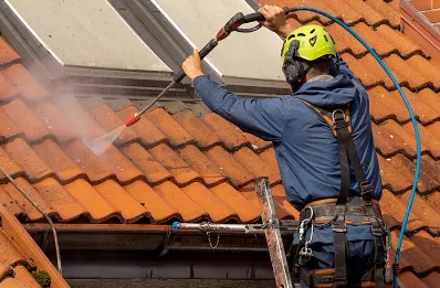 Démoussage et hydrofuge de toiture à Gorbio
